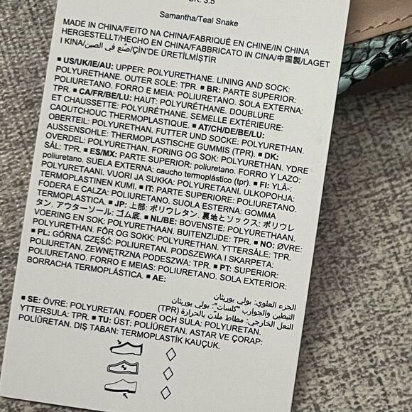 THE DROP Samantha Snake Strappy Sandals Size 5.5 Teal Beach Festival Boho Chic - Picture 12 of 14